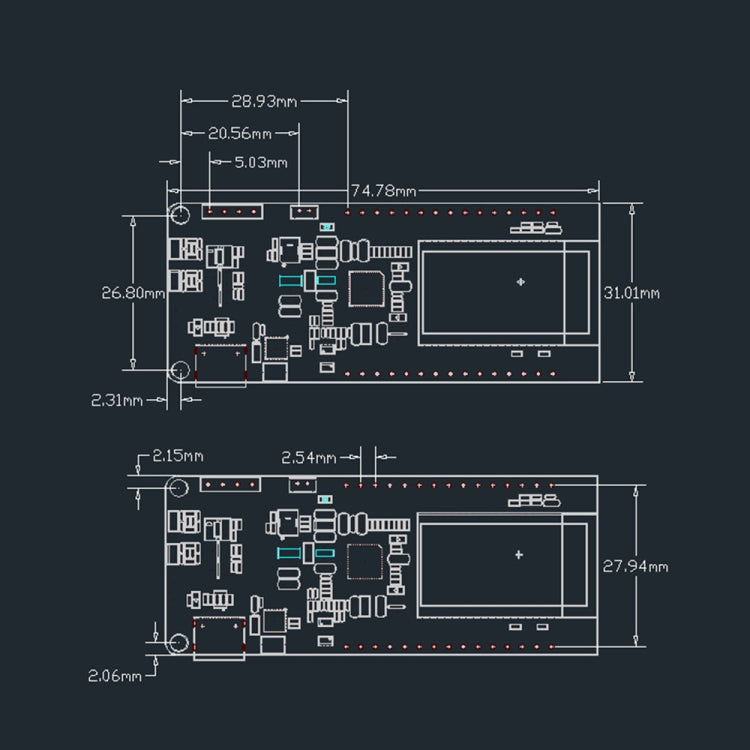 TTGO T-PCIE ESP32-WROVER-B AXP192 Chip WiFi Bluetooth Nano Card SIM Series Module 16MB Hardware Composable Development Board, 16MB