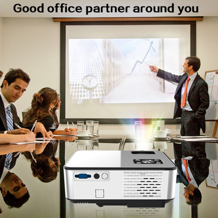 Cheerlux C9 1280x720 720P HD Smart Projector, Support HDMI x 2 / USB x 2 / VGA / AV, C9 (Black), C9 (Black Grey)