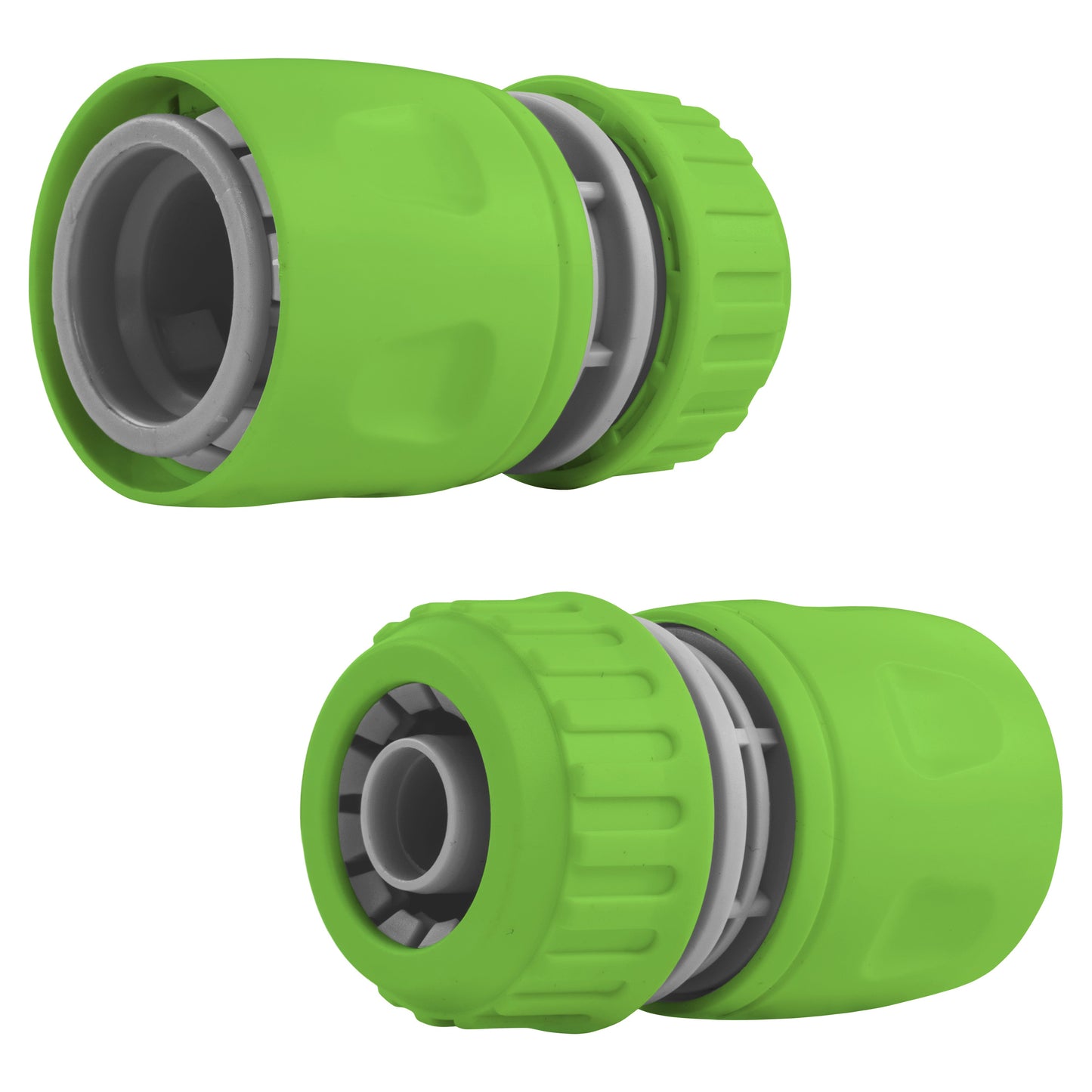 Female Hose Connector, 1/2in or 5/8in Hose, Green Gray for Garden Irrigation Kit