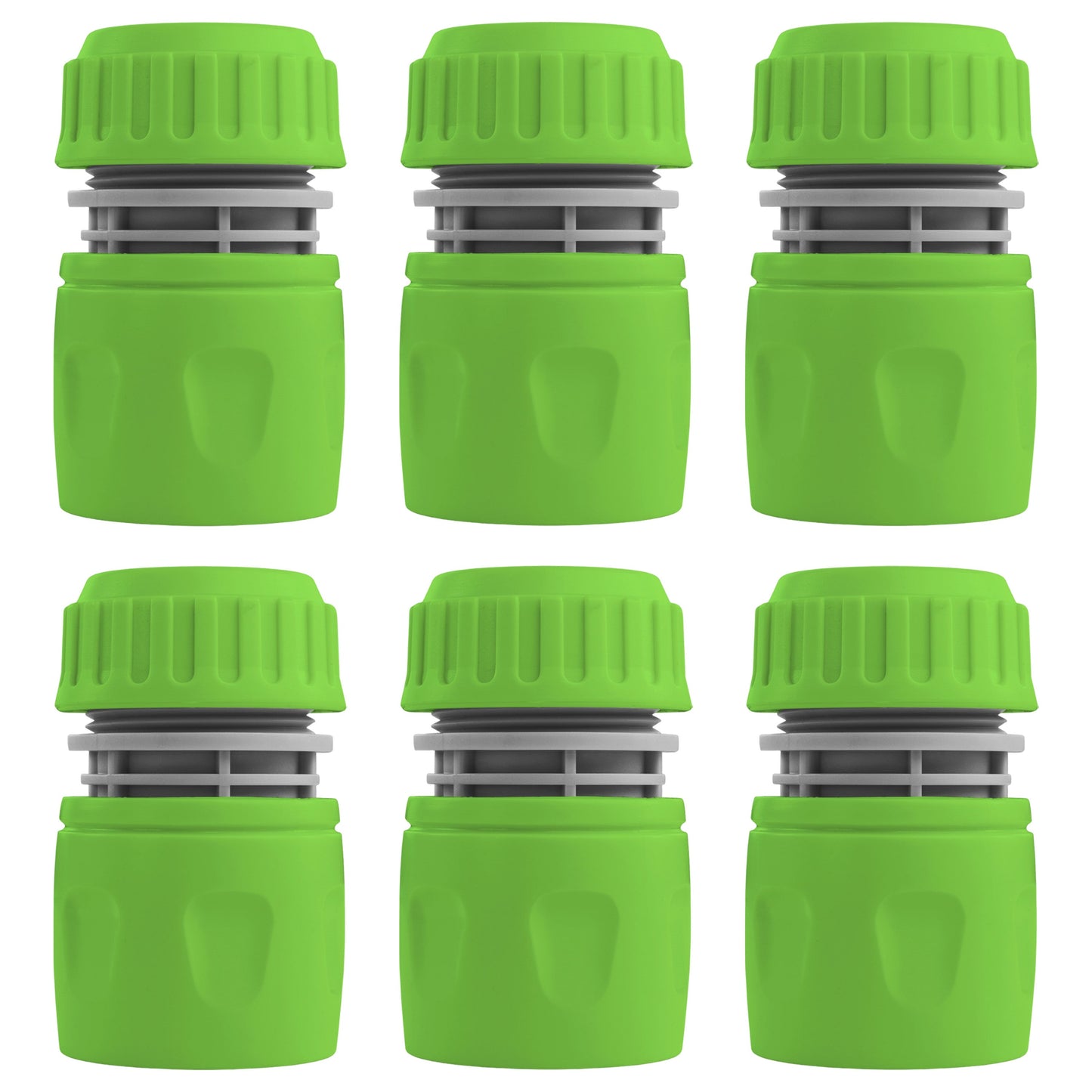Female Hose Connector, 1/2in or 5/8in Hose, Green Gray for Garden Irrigation Kit