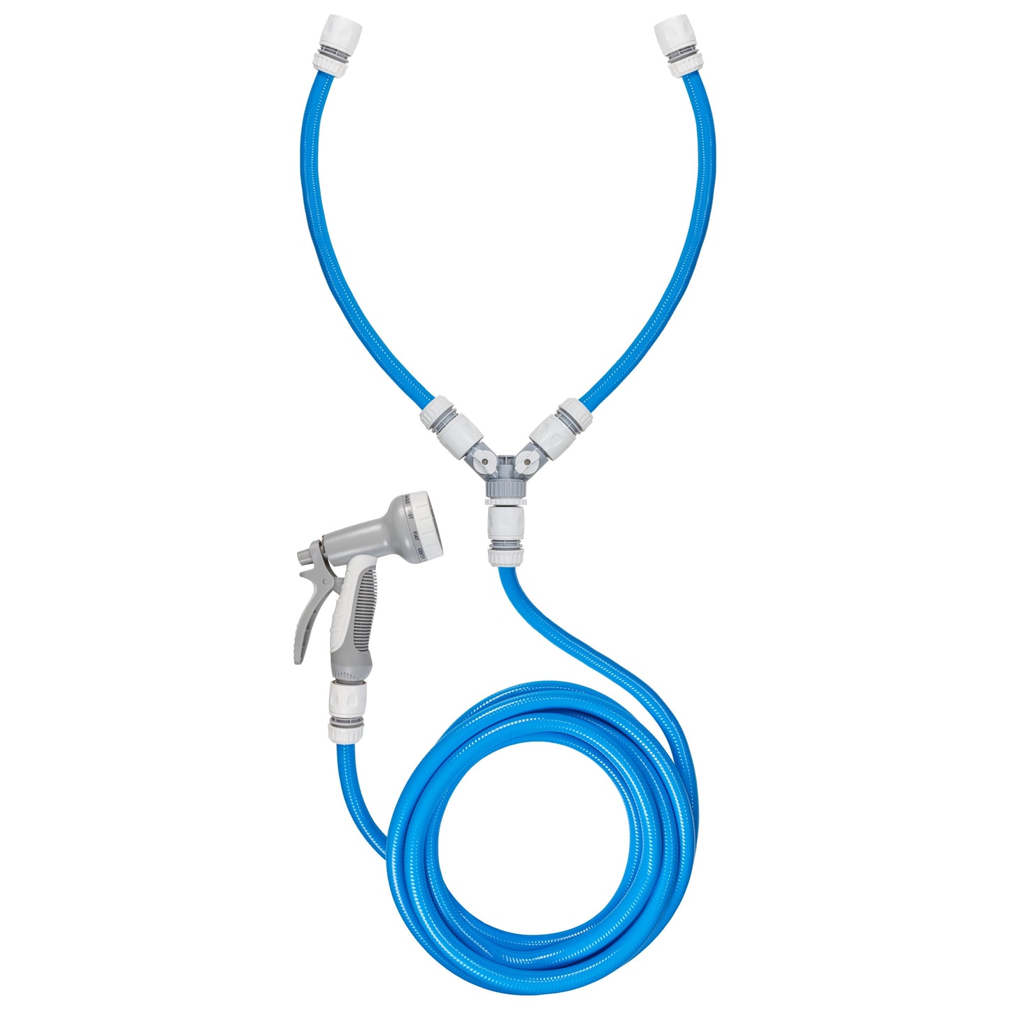 Dog Shower Mix Hot Cold Water with Valves Blue for Multi Function Sprayer