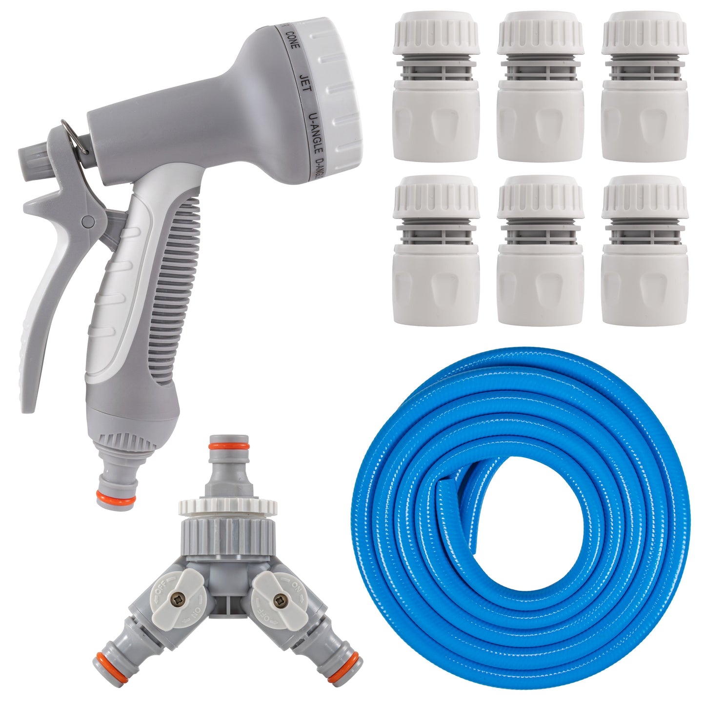 Dog Shower Mix Hot Cold Water with Valves Blue for Multi Function Sprayer