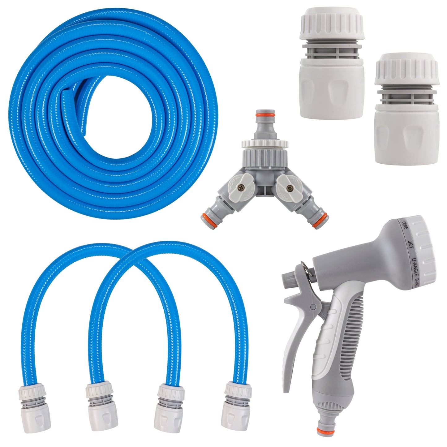 Dog Shower Mix Hot Cold Water with Valves Blue for Multi Function Sprayer