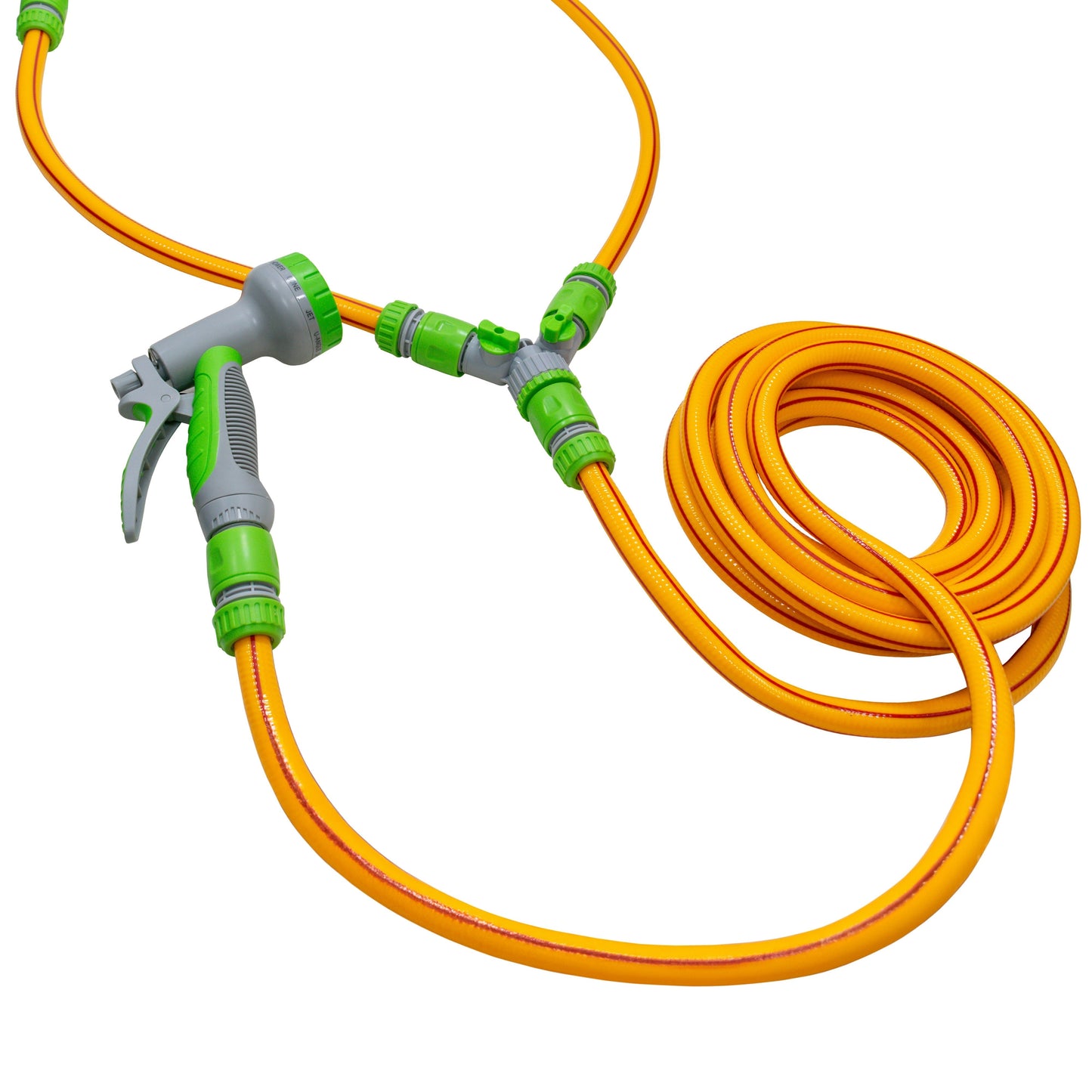 Dog Shower Mix Hot Cold Water Yellow Lime with Valves for Multi Function Sprayer