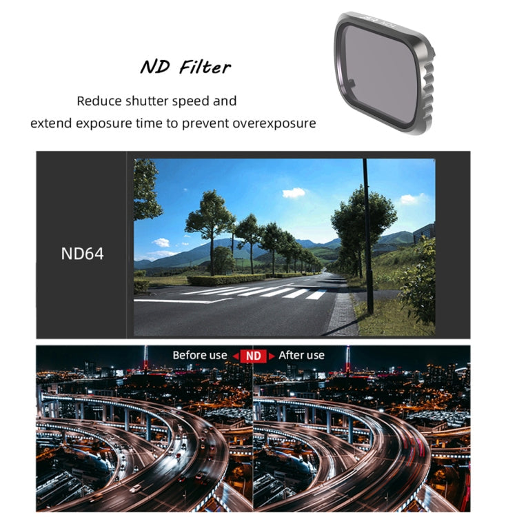 JSR KS 8 in 1 UV + CPL + ND8 + ND16 + ND32 + ND64 + STAR + NIGHT Lens Filter for DJI Air 2S, Aluminum Frame, UV + CPL + ND8 + ND16 + ND32 + ND64 + STAR + NIGHT