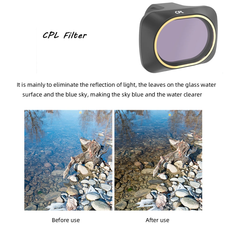 JSR Drone 4 in 1 UV +CPL+ND4+ND8 Lens Filter for DJI MAVIC mini, UV+CPL+ND4+ND8