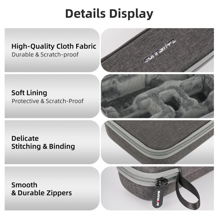 For DJI Osmo Pocket 4 / 3 Sunnylife Mini Carrying Case Handbag Creator Combo Bags, For DJI Osmo Pocket 4 / 3 Creator Combo Bag