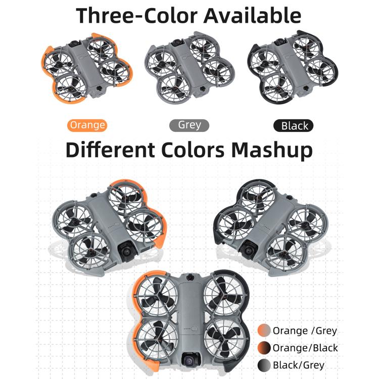 For DJI Neo 2 Sunnylife Colorful Propeller Guard Protector Prop Bumper Ring Anti-Collision Protective Cover