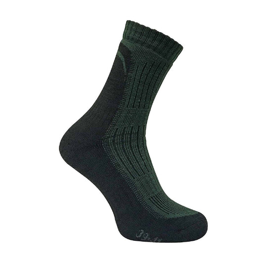 1 Pack Mens Reinforced Heel & Toe Merino Wool Hiking Socks