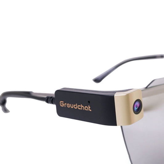 Groudchat JP1DV1 1080P HD Smart USB Camera with Built-in Mic (Black & Gold)