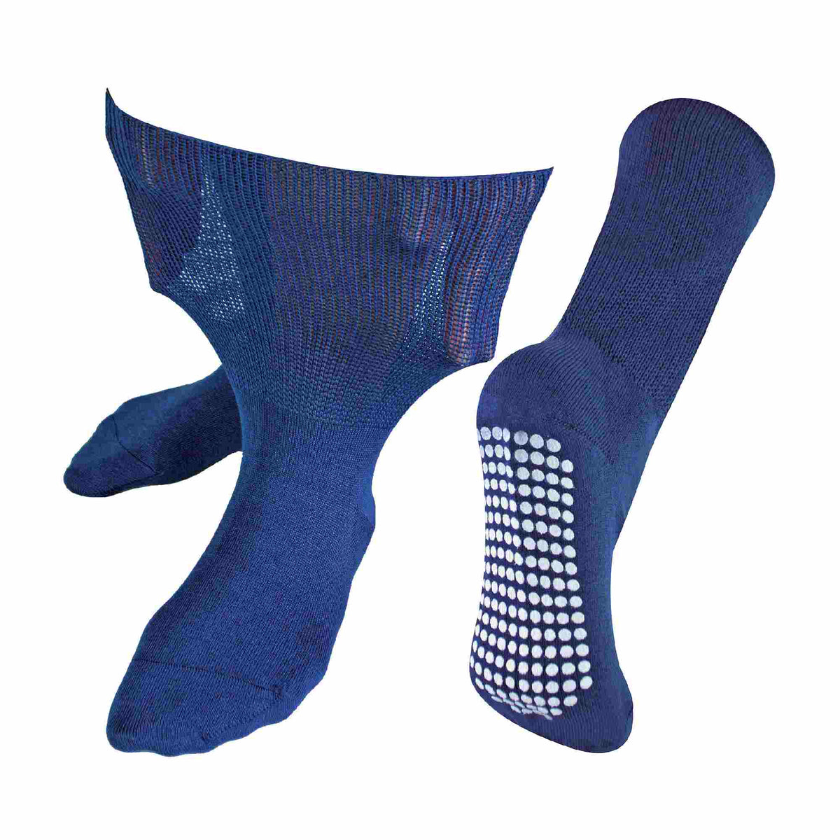 1 Pack Extra Wide Bamboo Oedema Socks with Grips