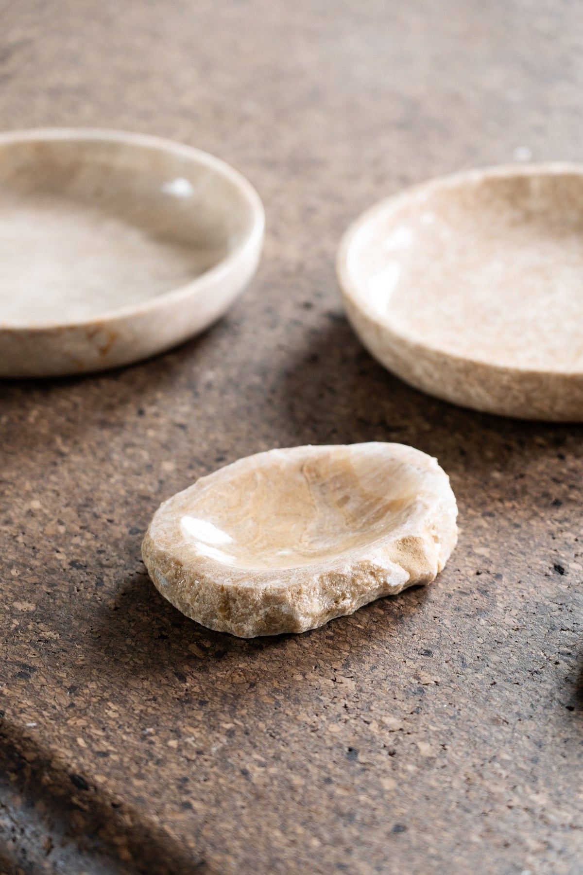 Natural Cut Onyx Jewellery & Soap Dish