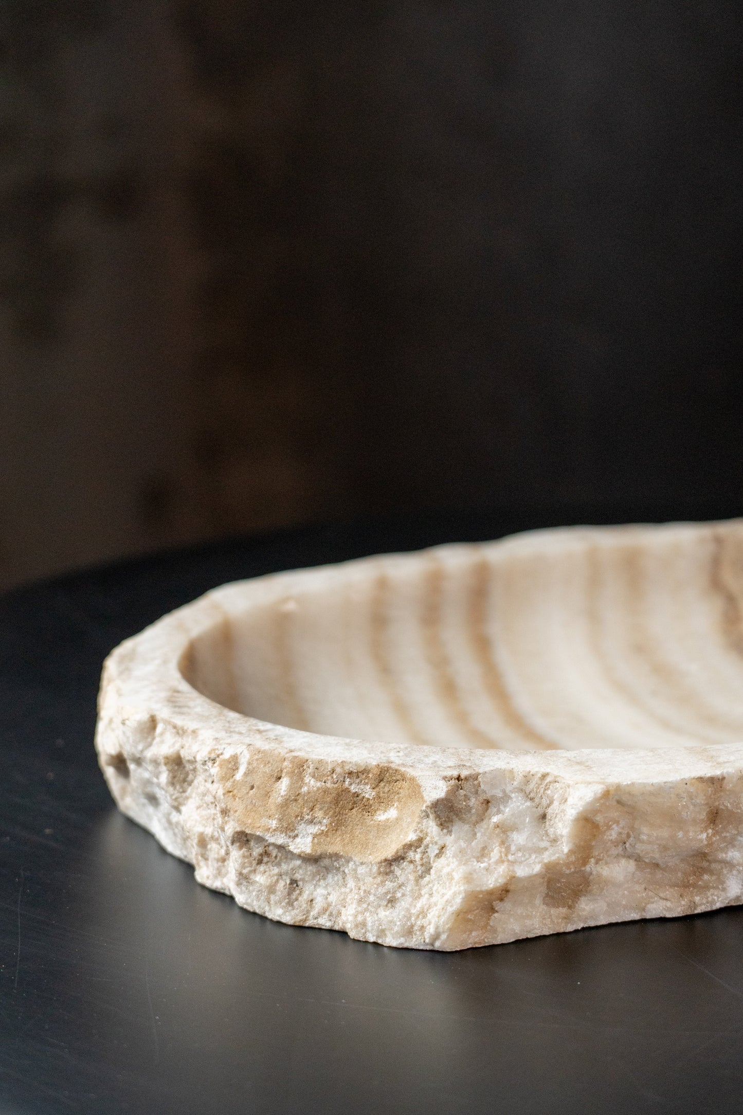 Premium Onyx Low Bowl Raw Edge