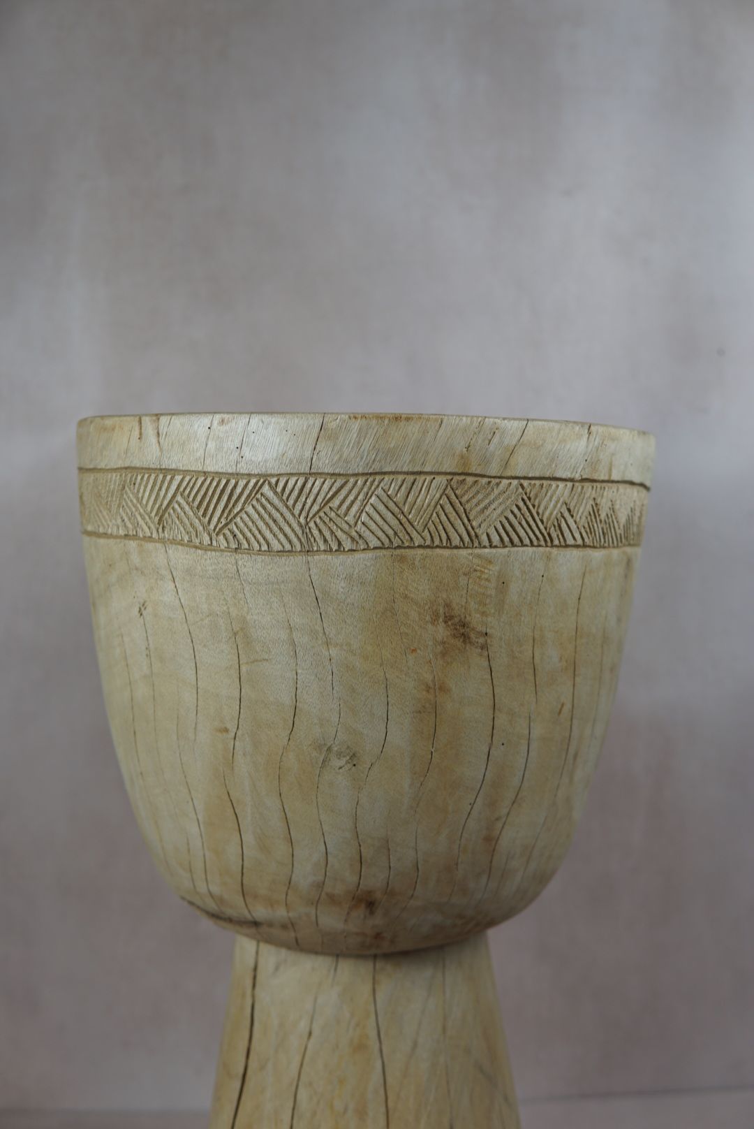Tapered Wood Side Table - Cameroon - 93.7