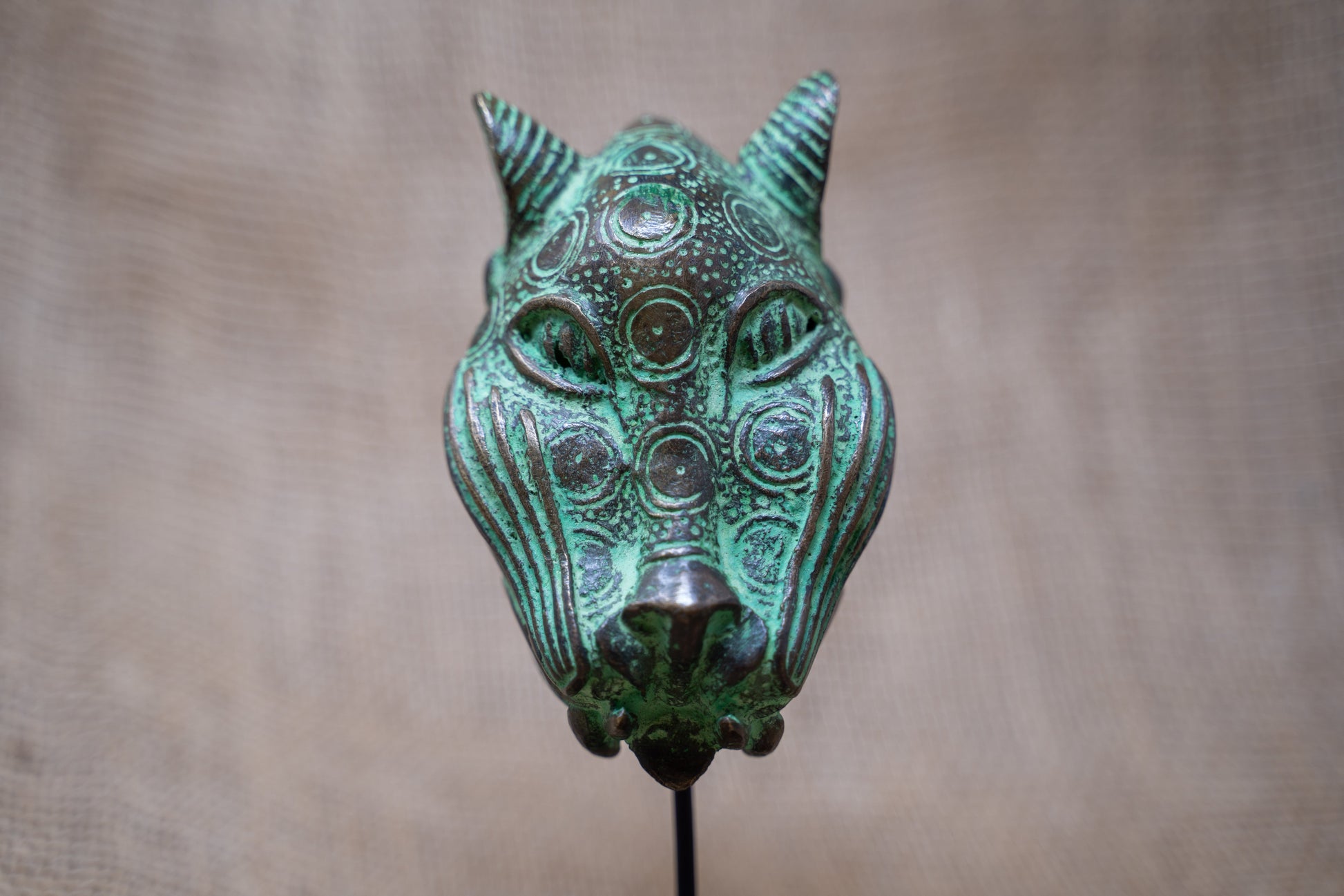 Benin Leopard sculpture - Bronze 26.2