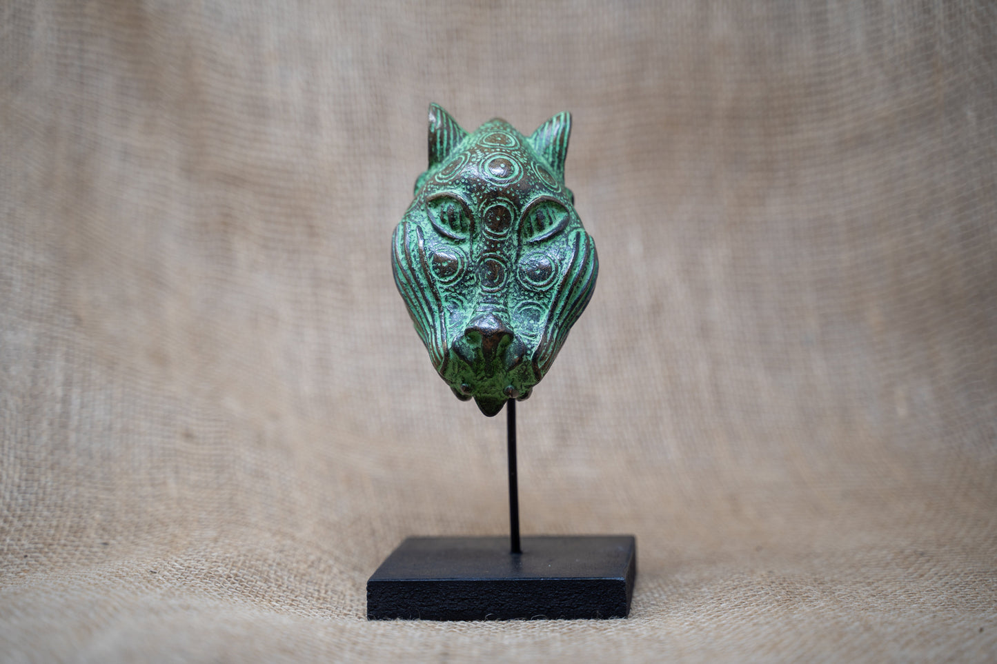 Benin Leopard sculpture - Bronze 26.3