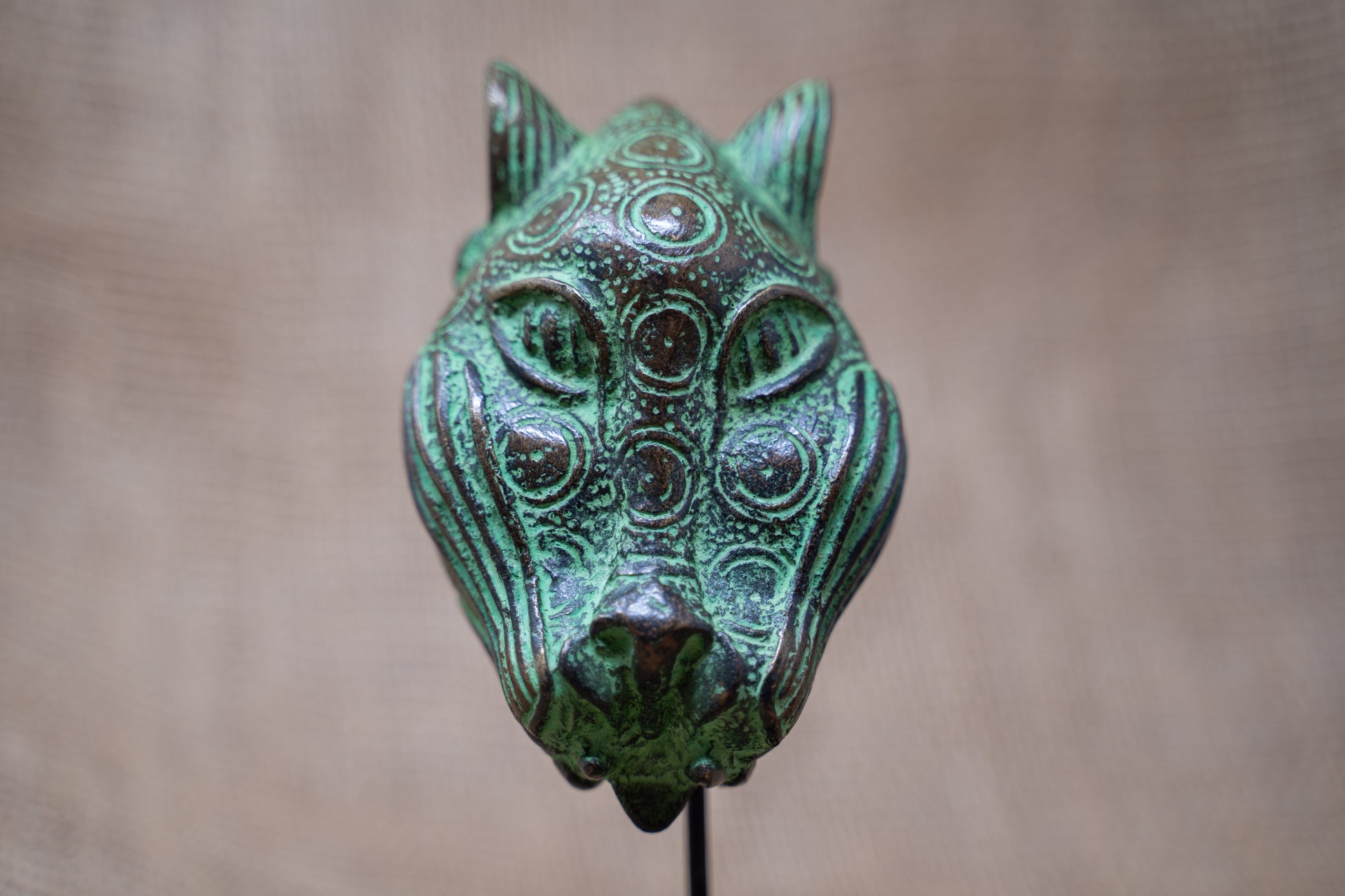 Benin Leopard sculpture - Bronze 26.3