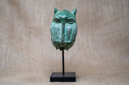 Benin Leopard sculpture - Bronze 26.5