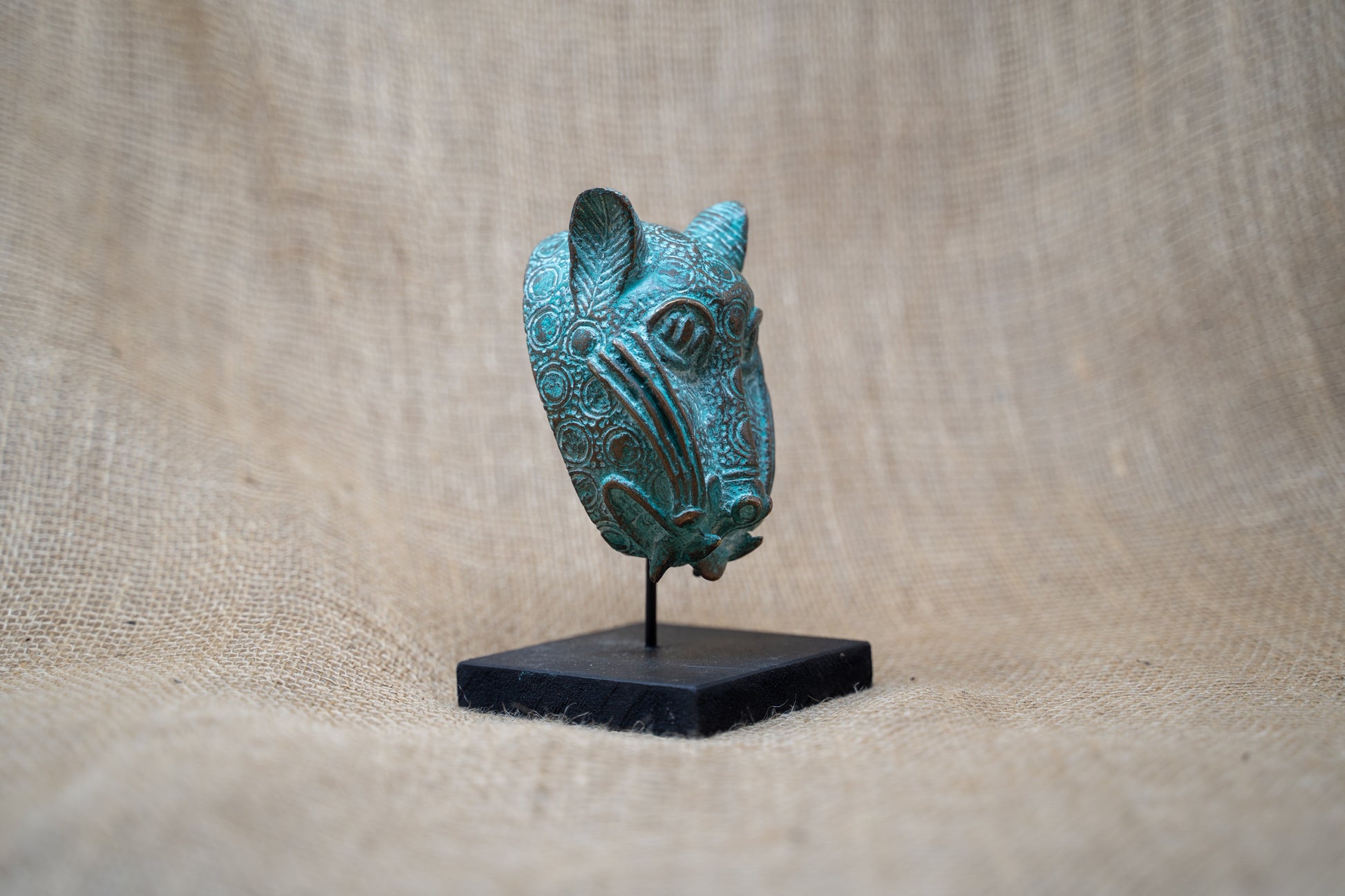 Benin Leopard sculpture - Bronze 26.10