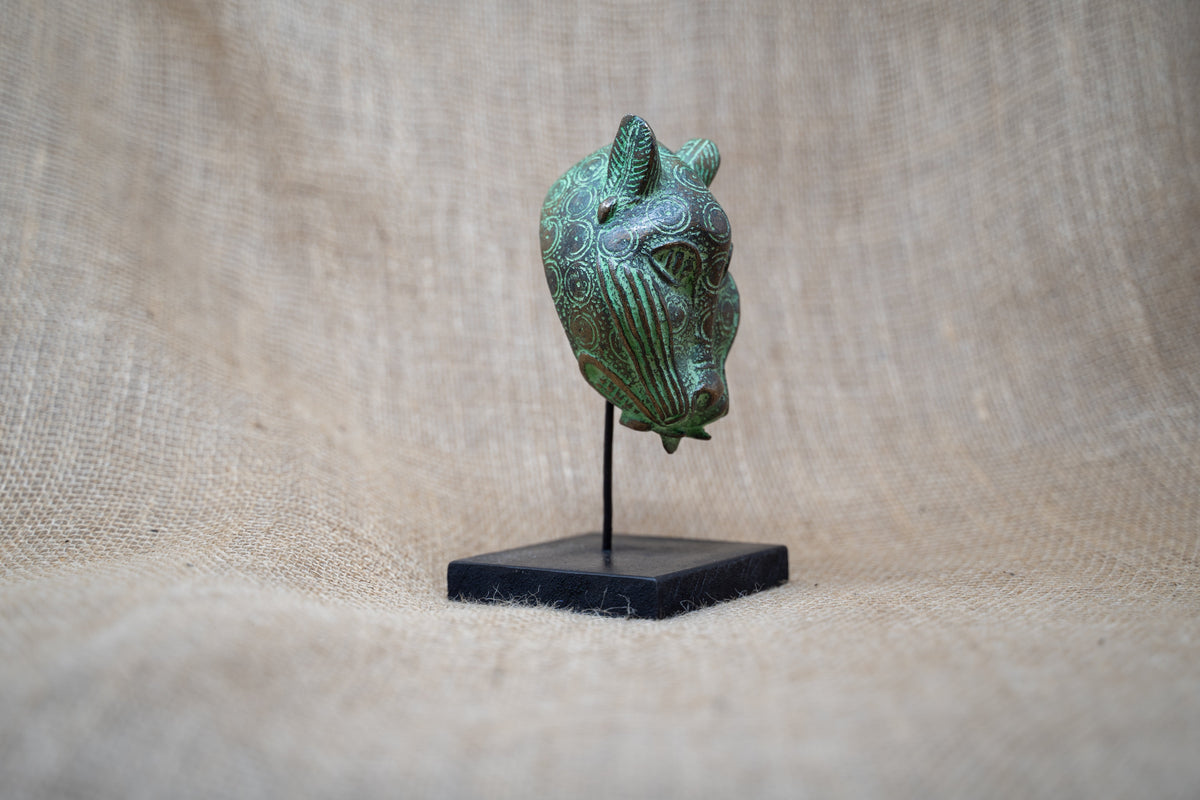 Benin Leopard sculpture - Bronze 26.11