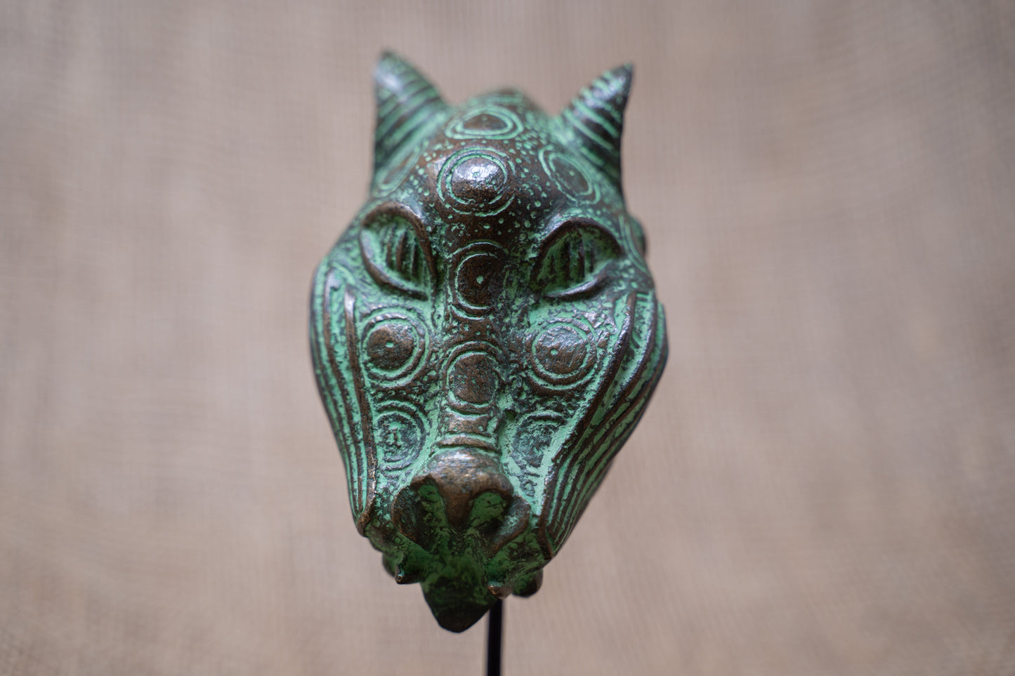 Benin Leopard sculpture - Bronze 26.12