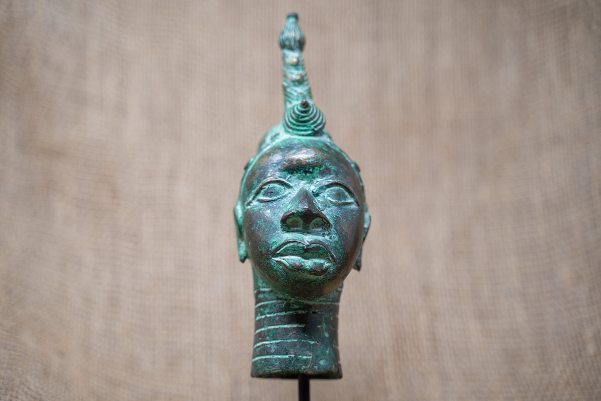 Benin Bronze Head - 37.1