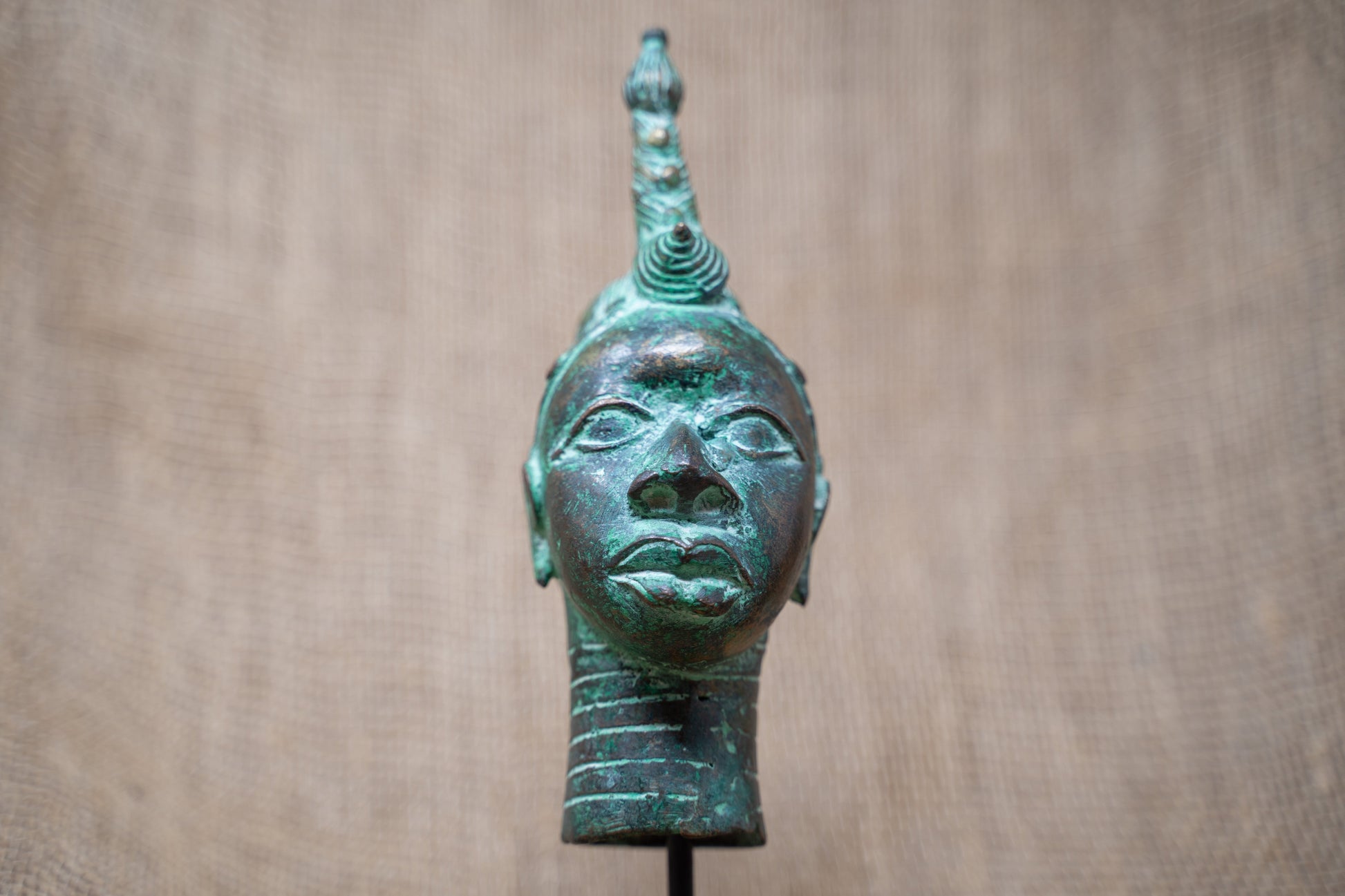 Benin Bronze Head - 37.1