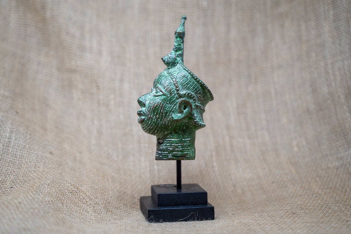 Benin Bronze Head - 37.4