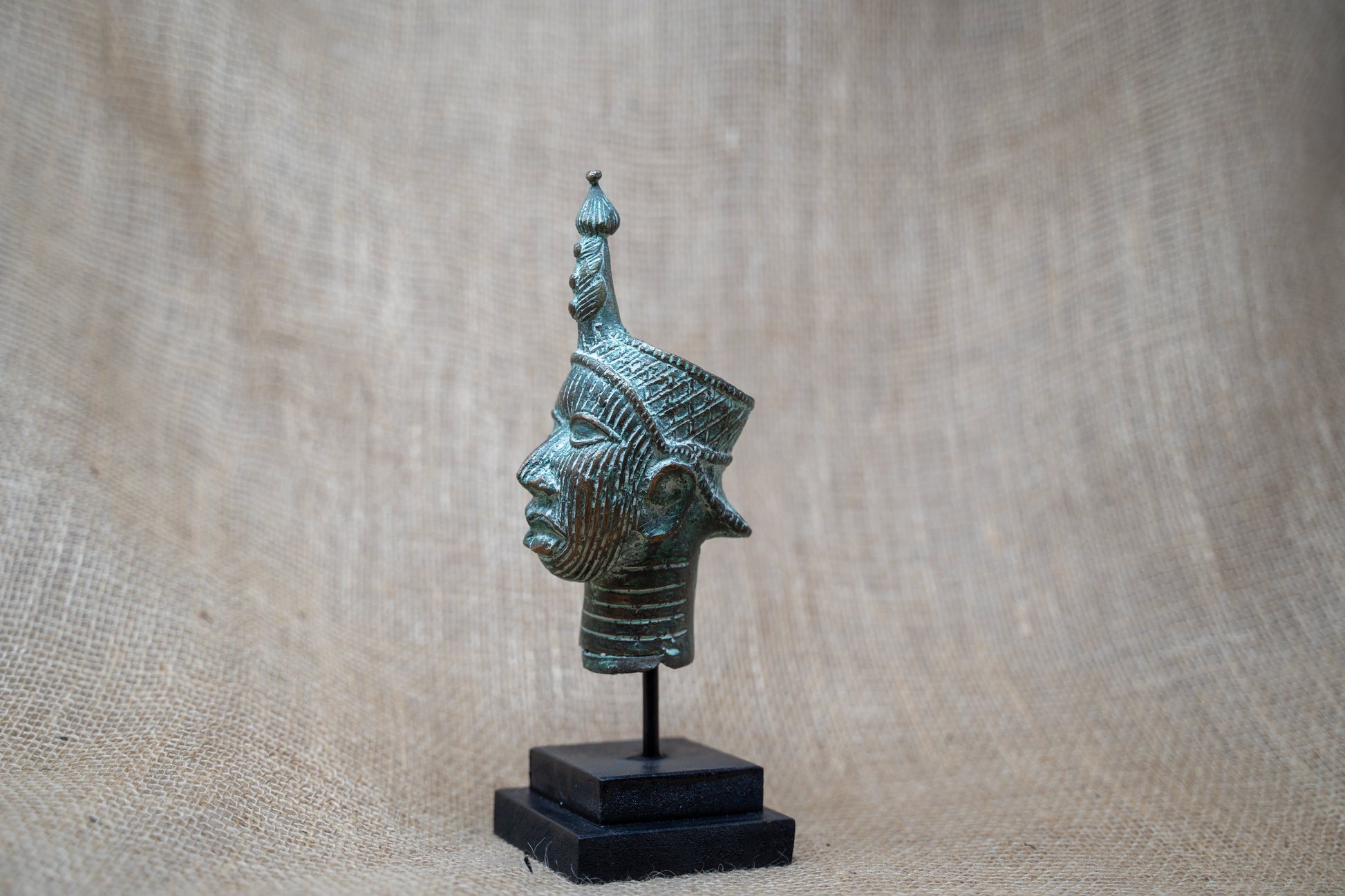 Benin Bronze Head - 37.7