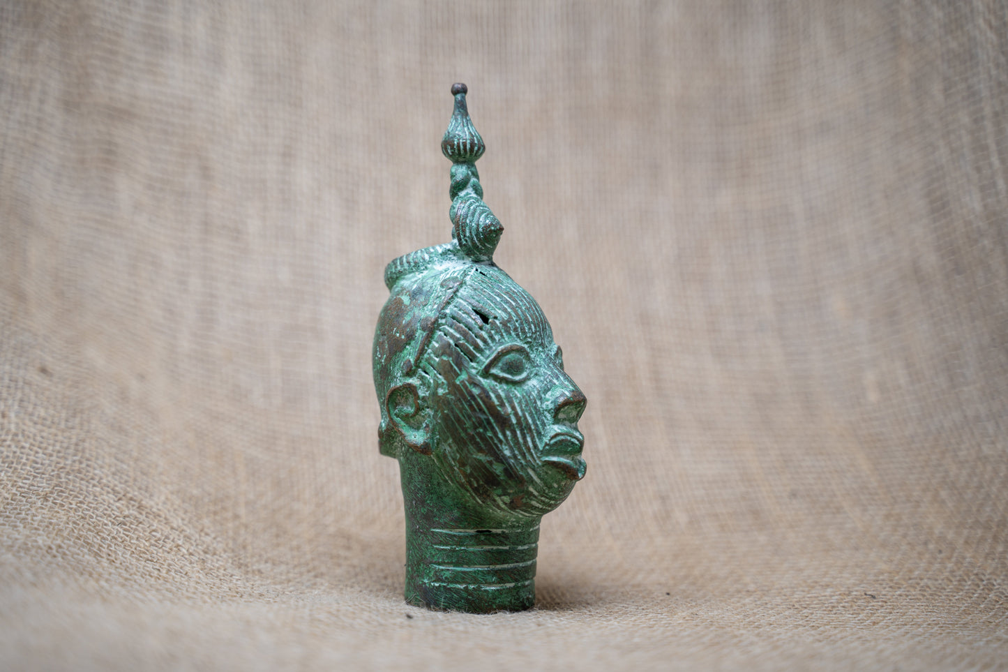 Benin Bronze Head - 37.10A