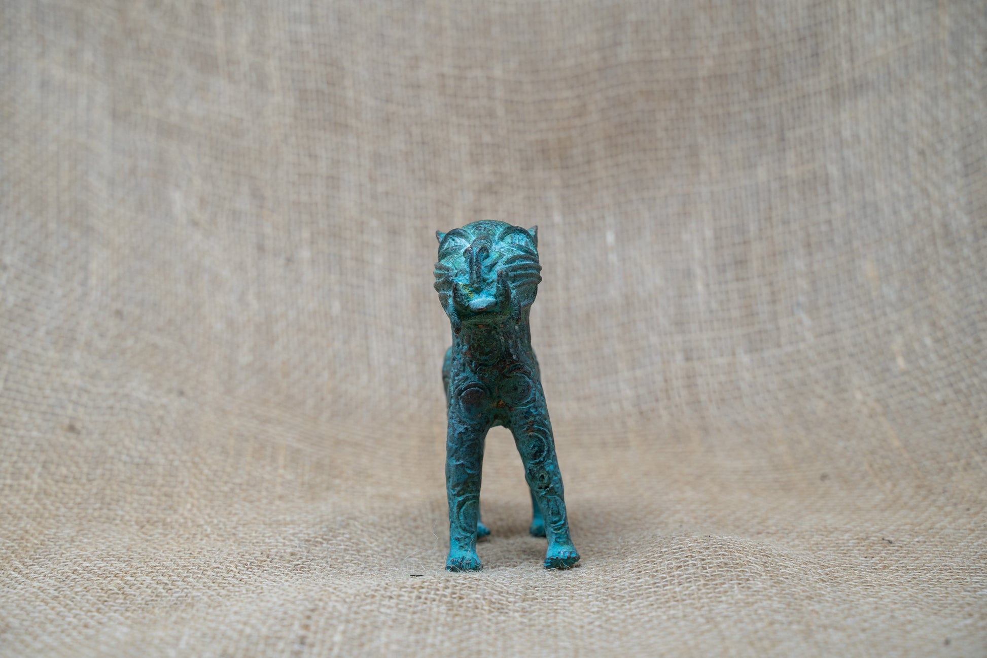 Benin Leopard sculpture - Bronze 56.12