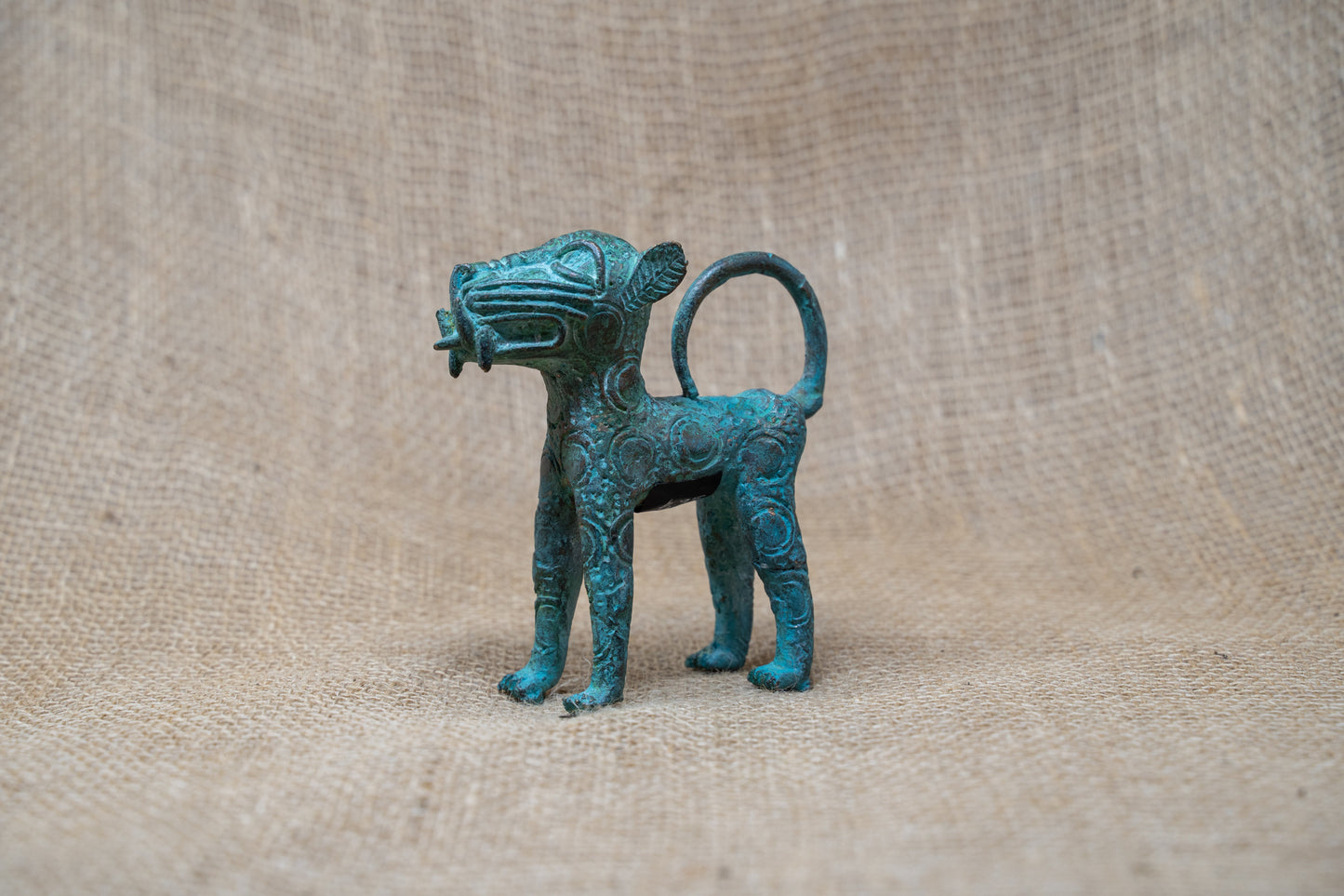 Benin Leopard sculpture - Bronze 56.12