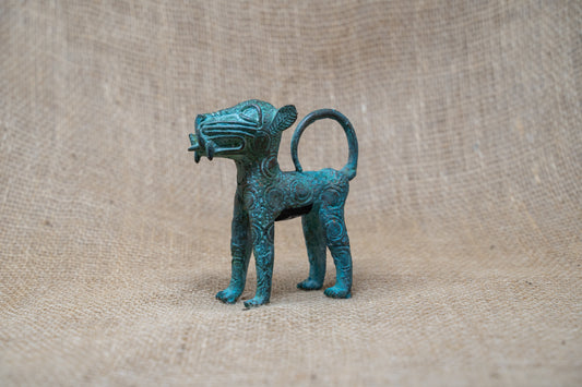 Benin Leopard sculpture - Bronze 56.12