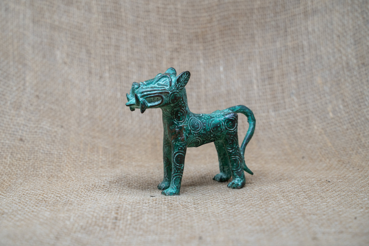 Benin Leopard sculpture - Bronze 56.13