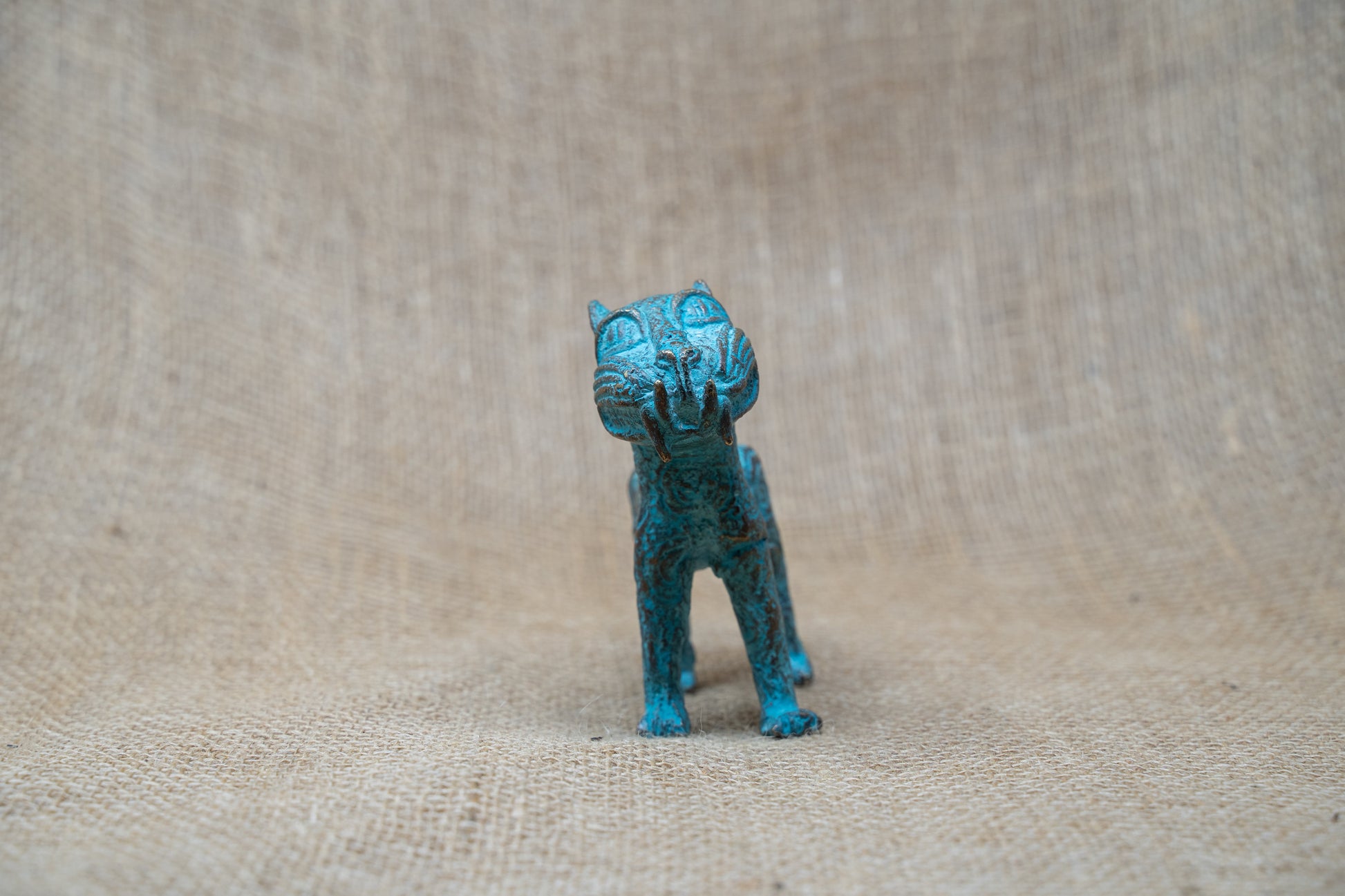 Benin Leopard sculpture - Bronze 56.15