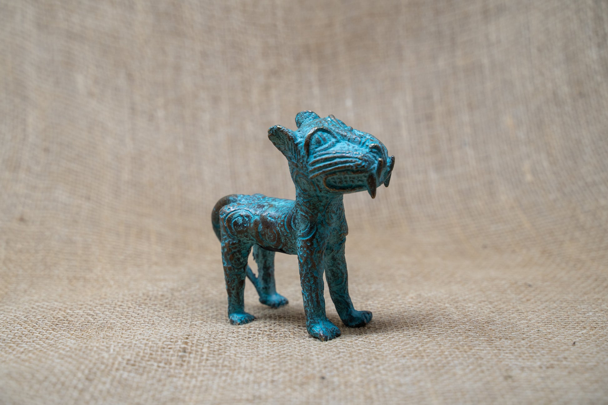 Benin Leopard sculpture - Bronze 56.15