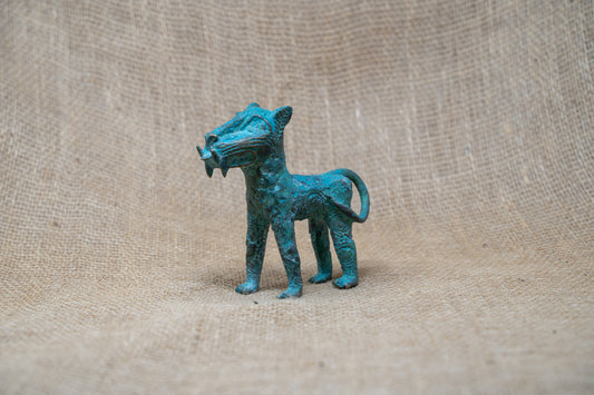 Benin Leopard sculpture - Bronze 56.18