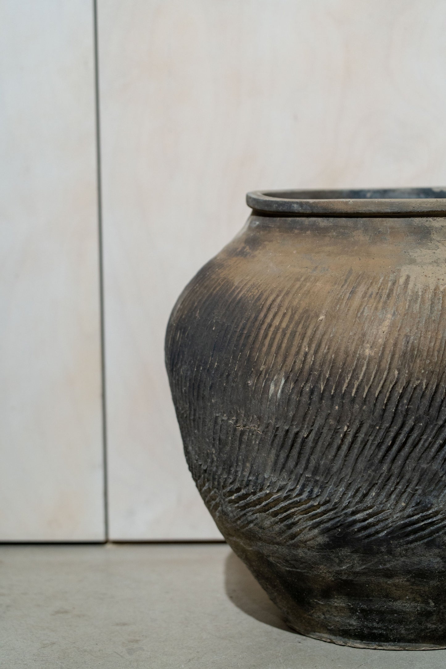 Vintage Brown and Grey Pot