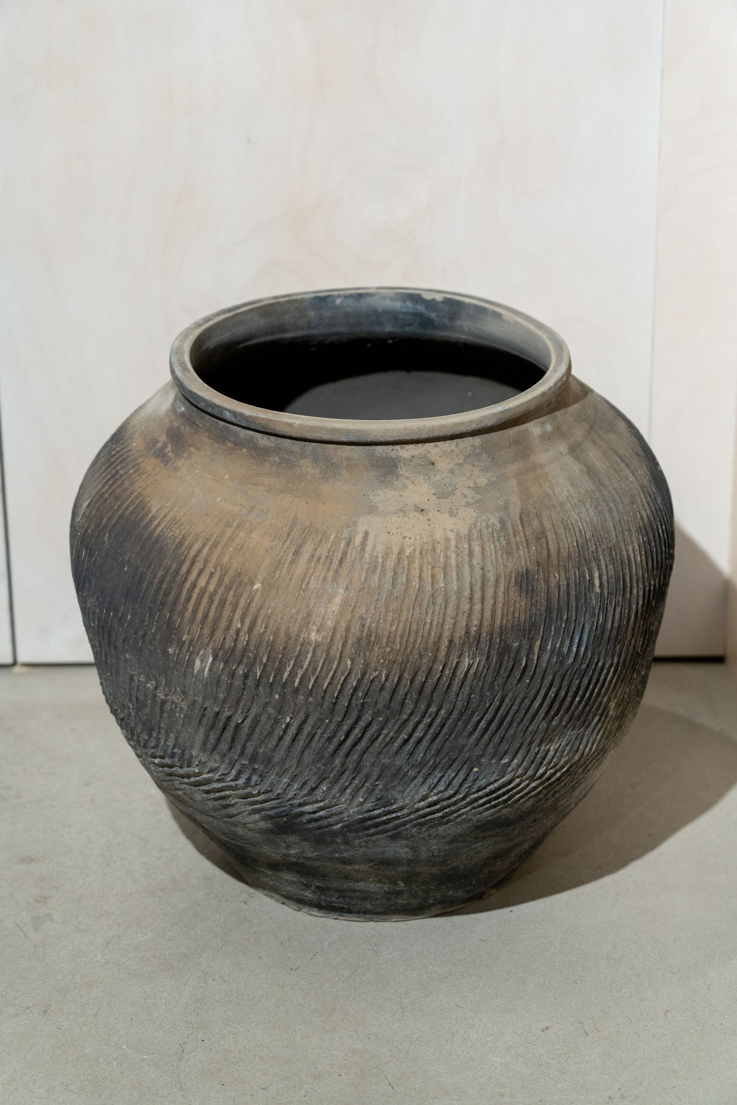 Vintage Brown and Grey Pot