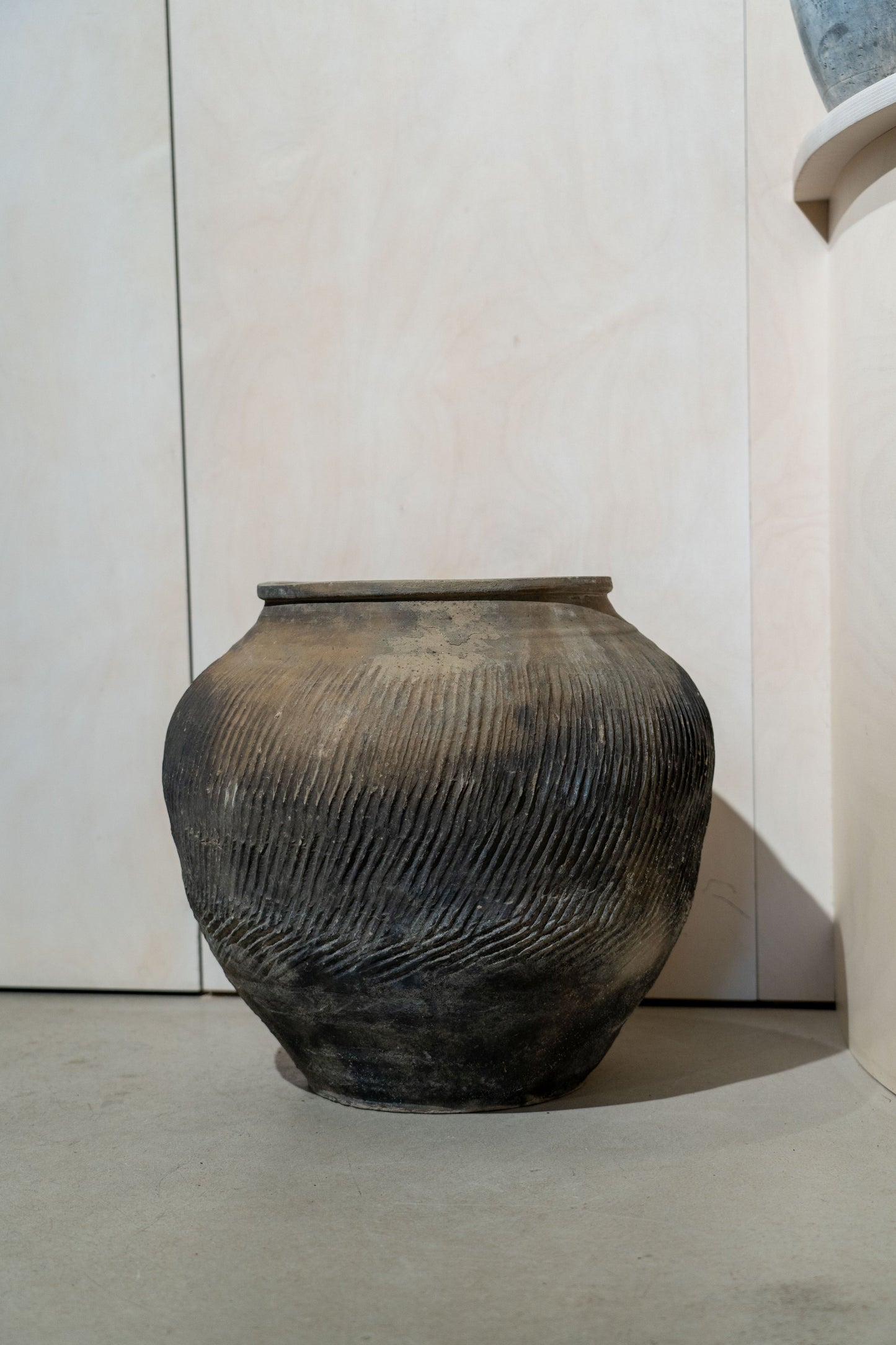 Vintage Brown and Grey Pot