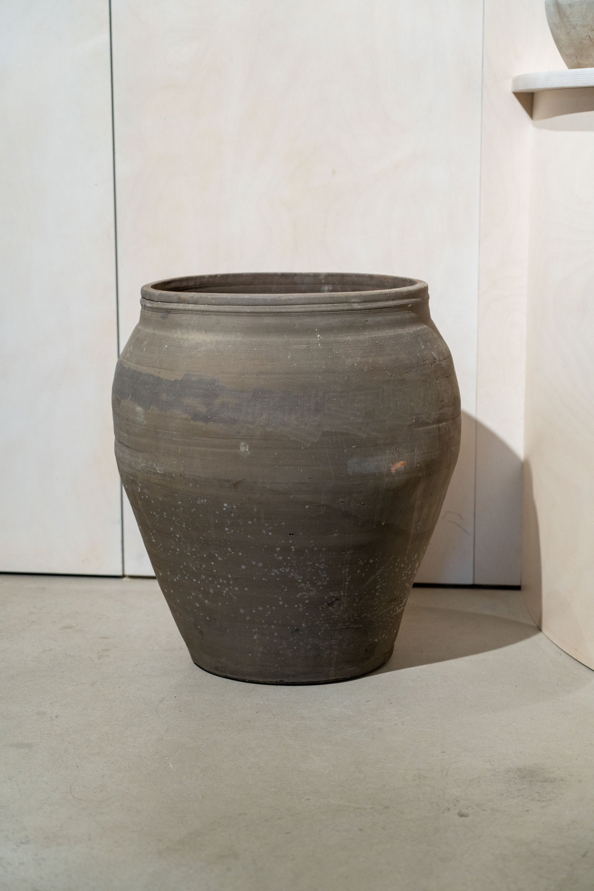 Vintage Grey Brown Pots Large