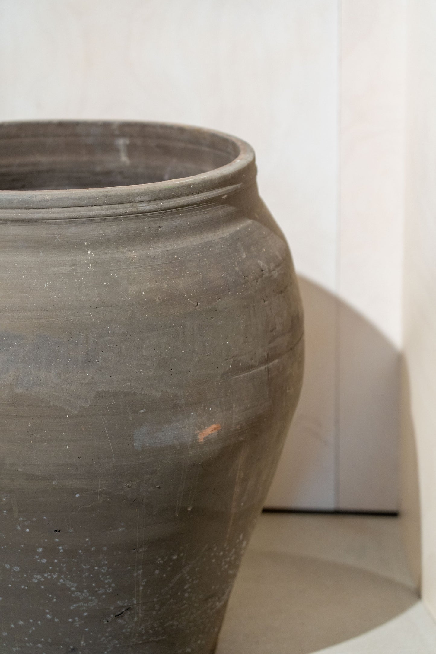 Vintage Grey Brown Pots Large