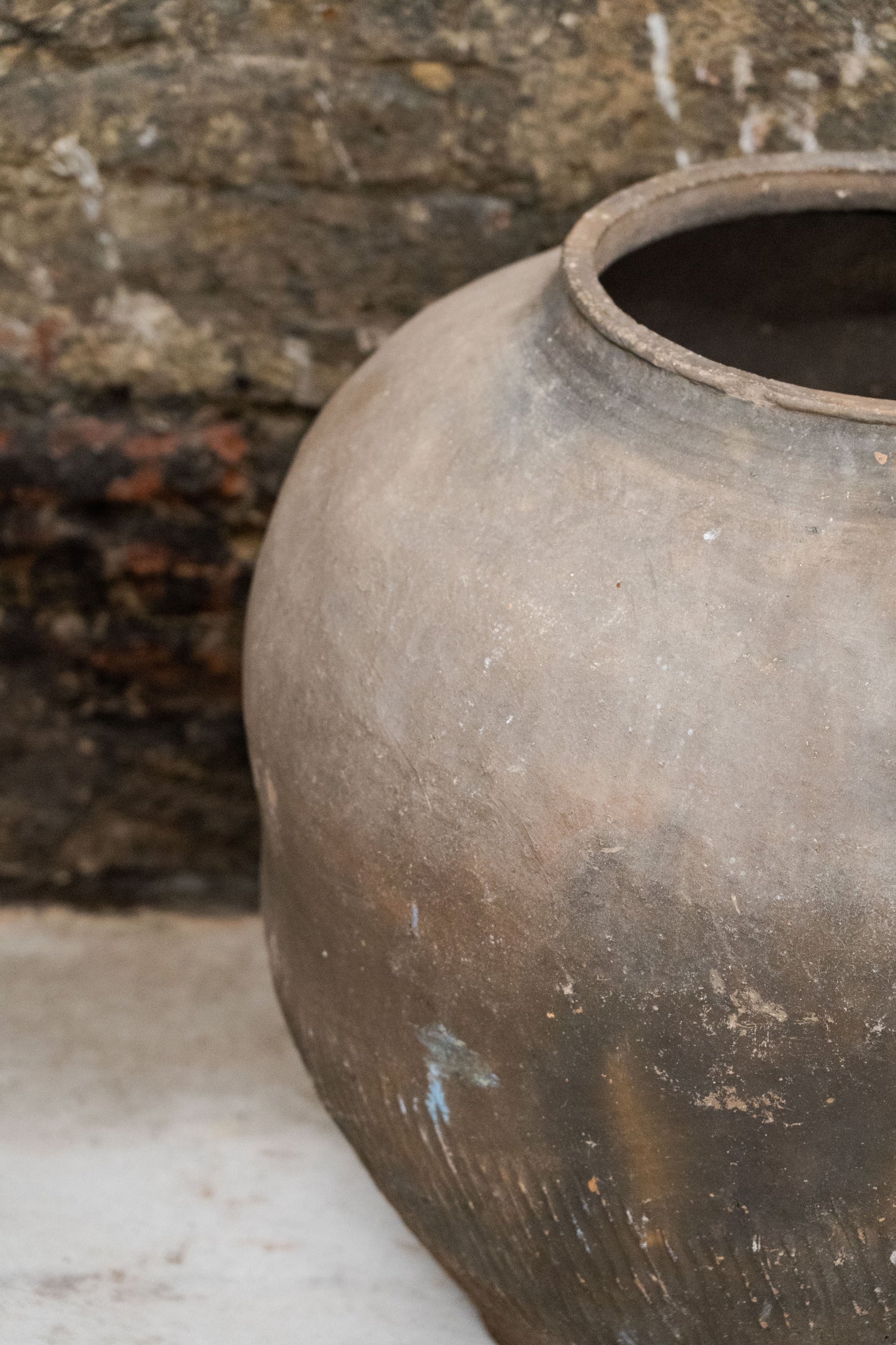 Old XL Brown Asian Pots