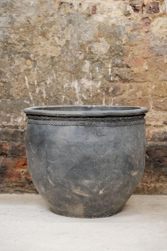 Big Old Grey Asian Pots