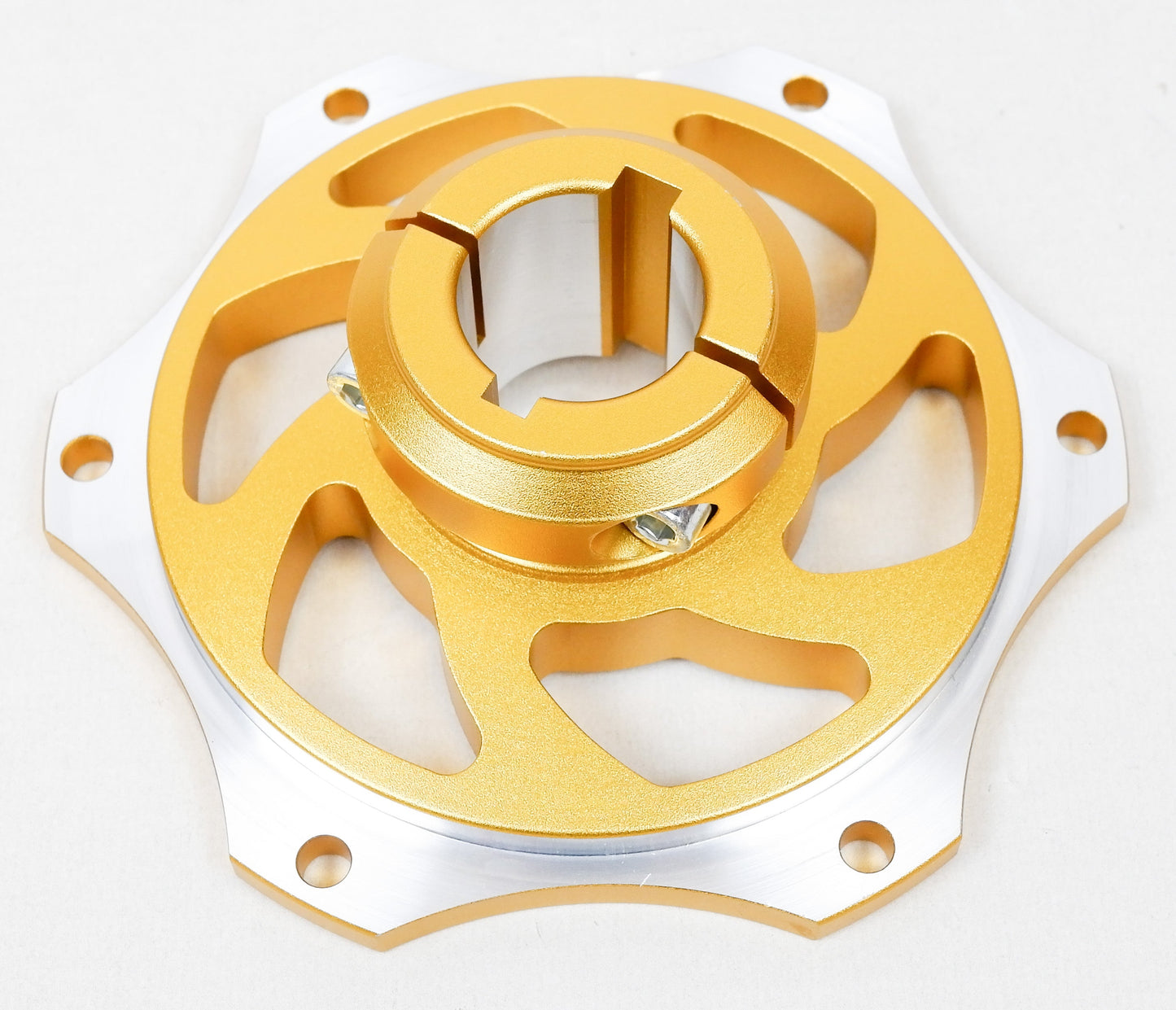 Gold Aluminium 30mm Double Bolt Universal Sprocket Carrier