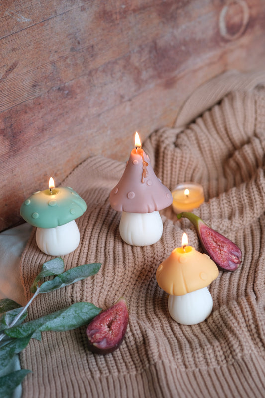 Mushroom Shaped Candles