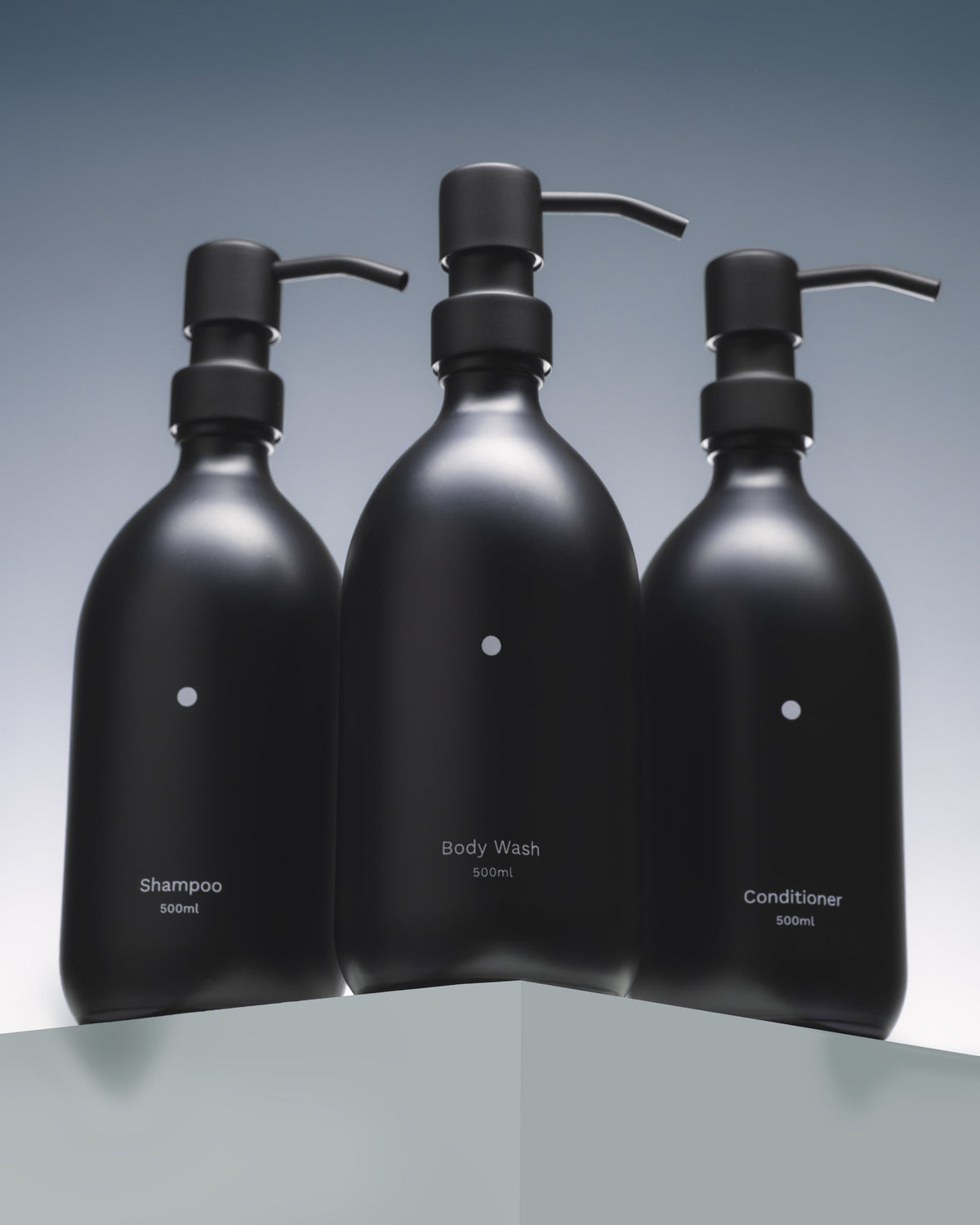 Minimal Black Soap Dispenser