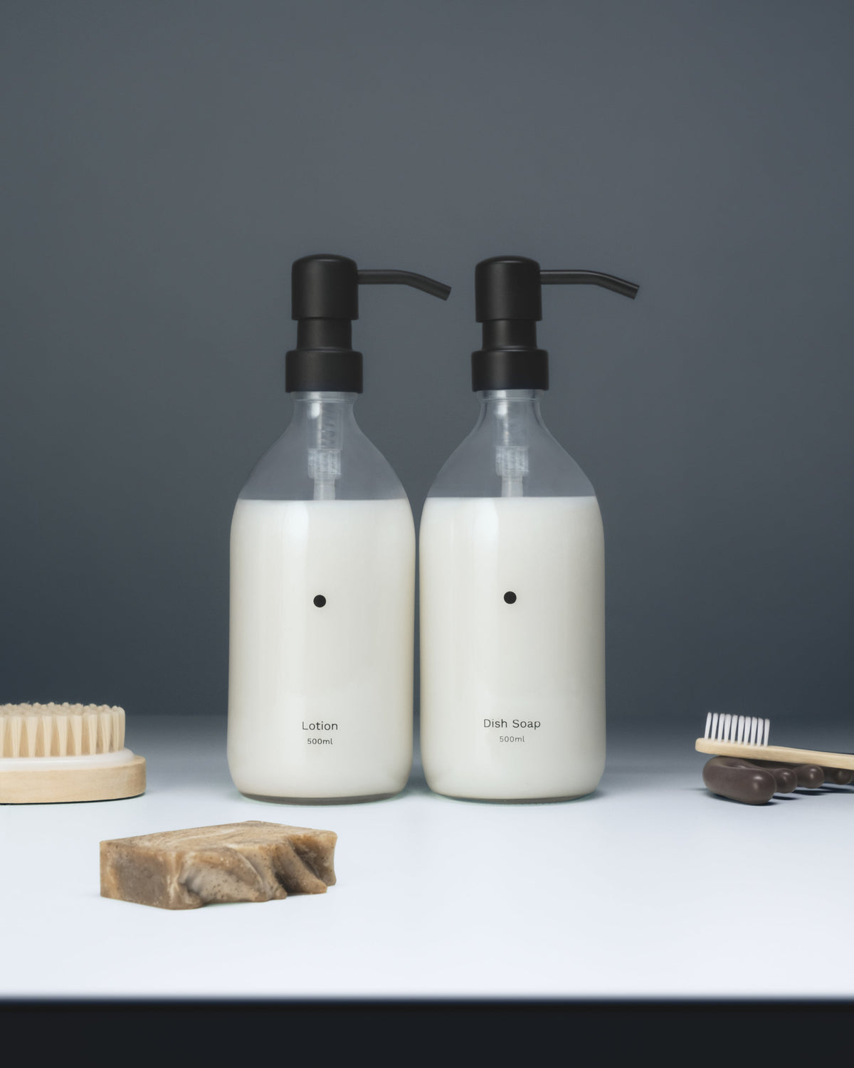 Minimal Clear Soap Dispenser