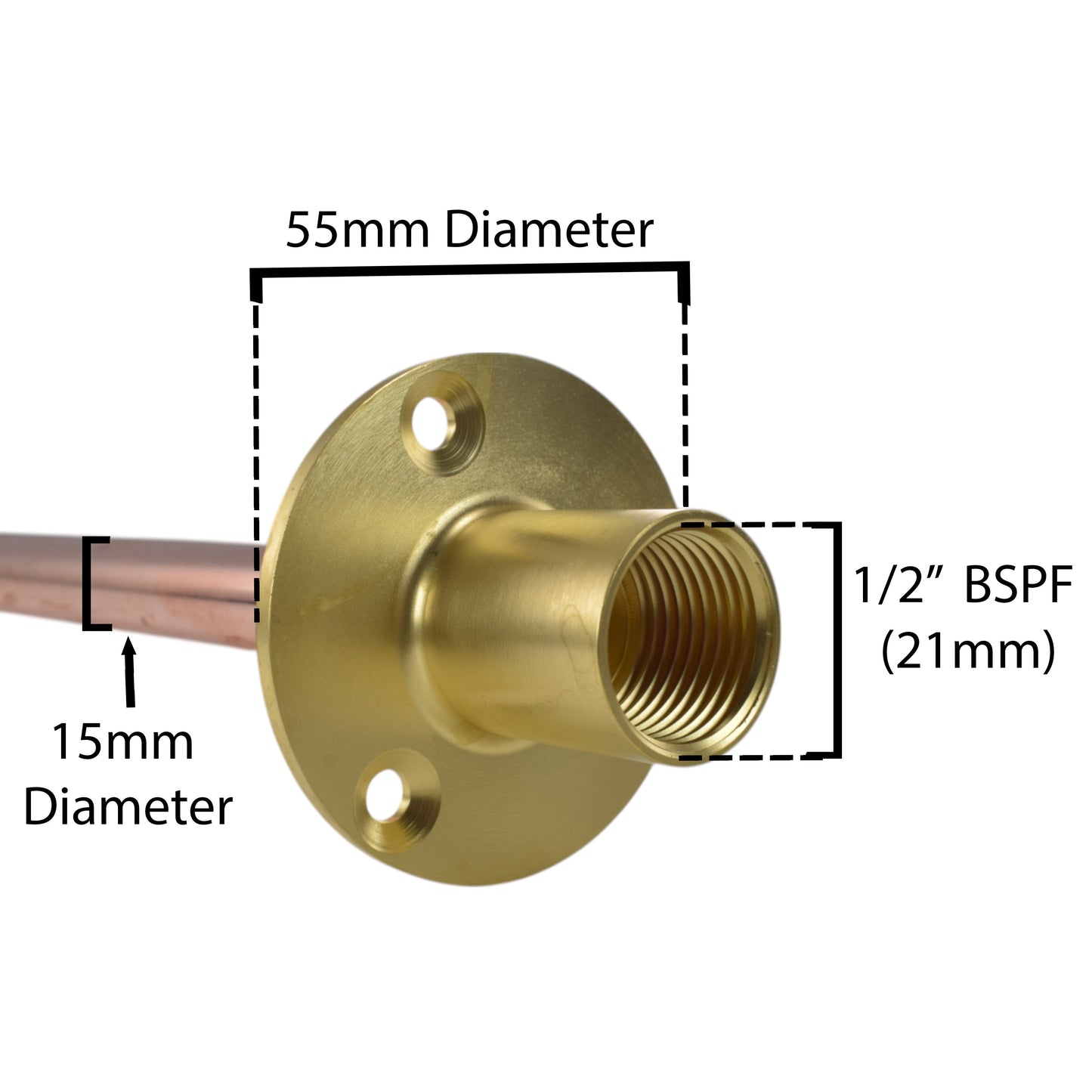 Brass Barbed Bib Tap BASIC Connection Kit x2