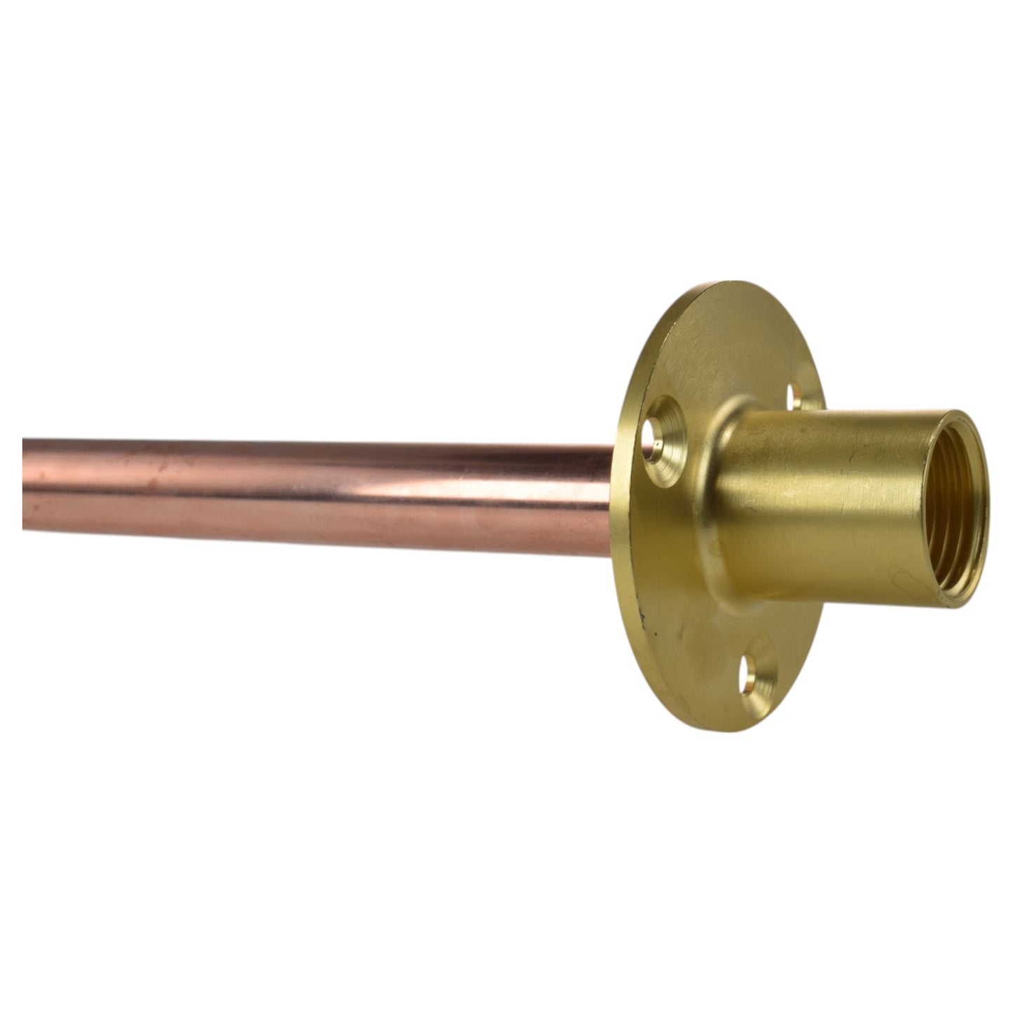Brass Wall Plate 1/2 BSPF with 15mm copper pipe (350mm) for Brass Water Fitting